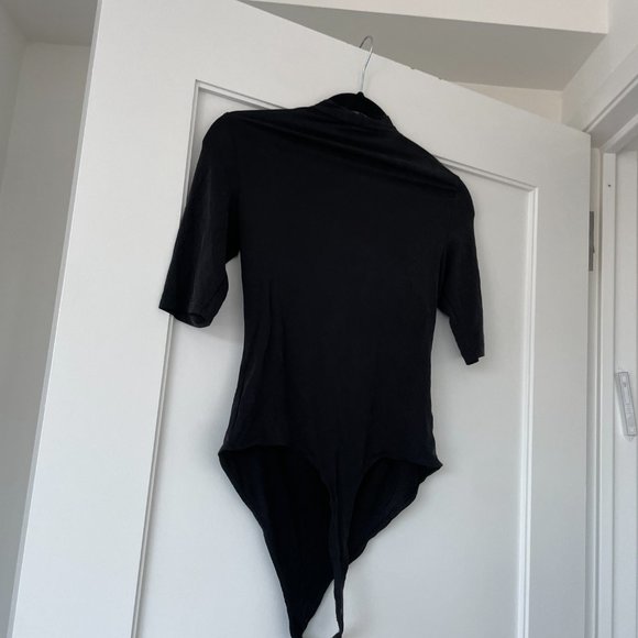 Jonathan Simkhai Standard Haze Jersey Cutout Bodysuit Turtle Neck Stretch Small - Picture 13 of 13